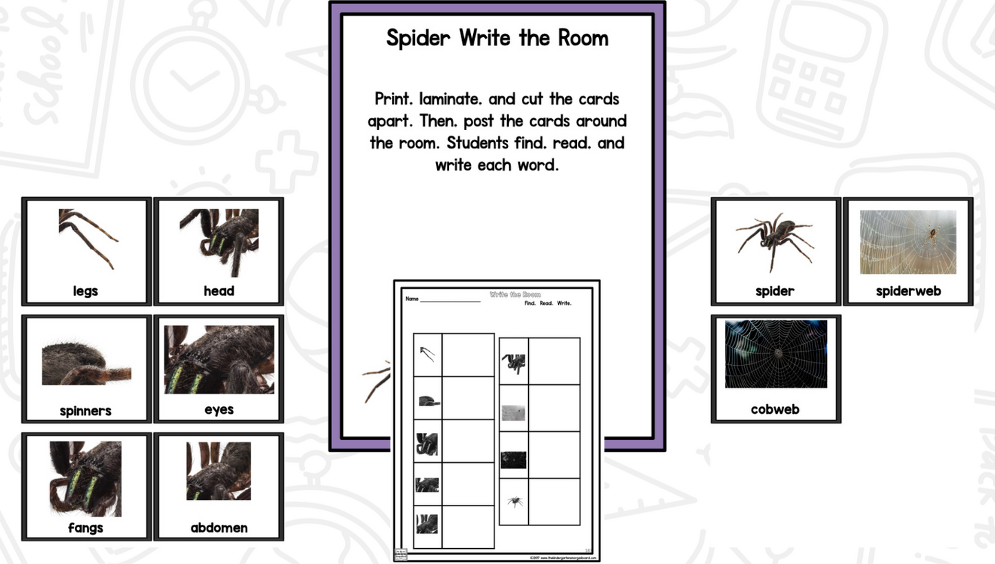 All About Spiders: Science Activities for Kindergarten And First Grade