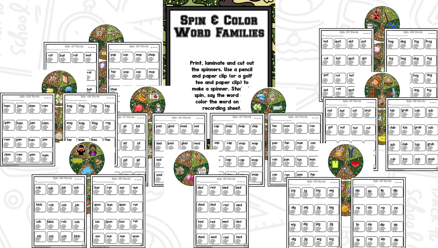Word Family Bootcamp (Army Theme)