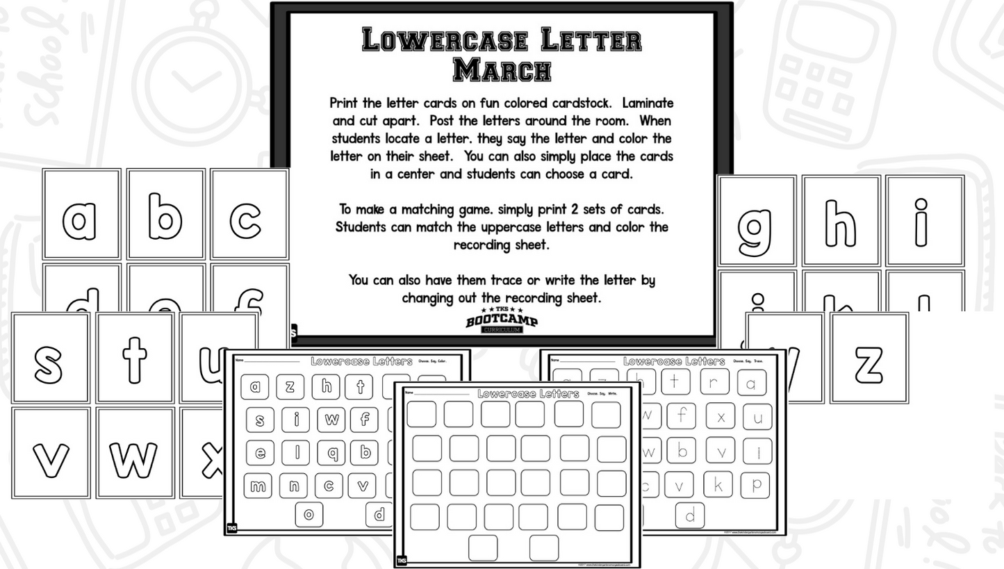 ABC Bootcamp: A 26-Day Introduction to Letters and Sounds (No Theme)