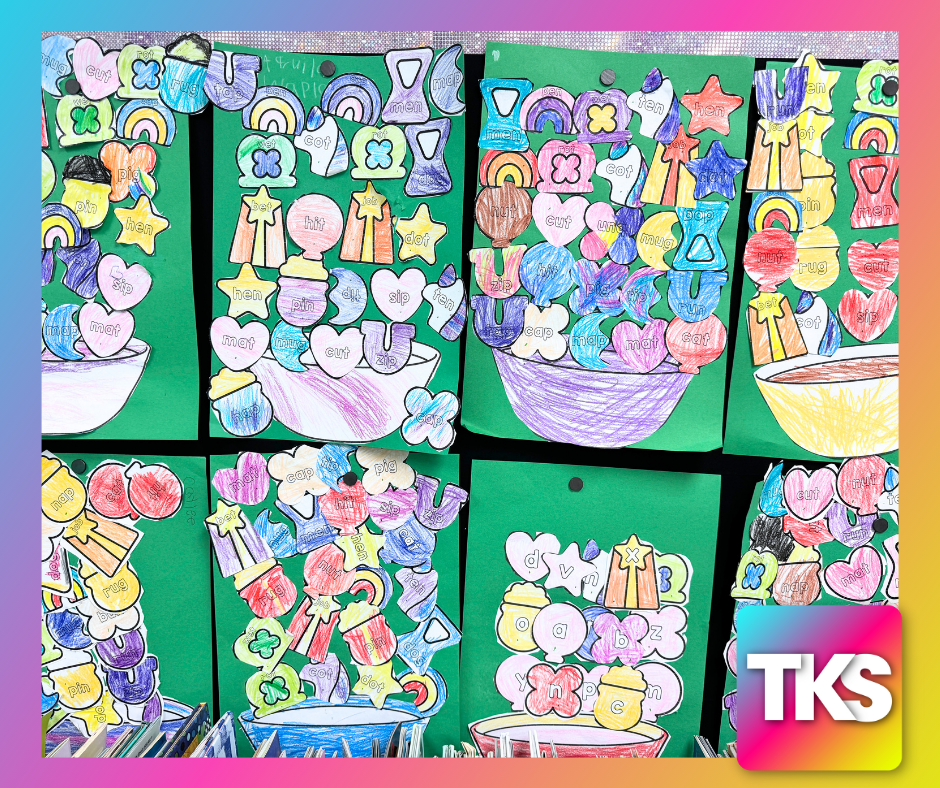 Lucky Charms Sight Words, CVC Words, & Letters Phonics Project