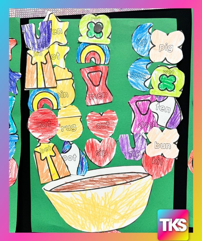 Lucky Charms Sight Words, CVC Words, & Letters Phonics Project