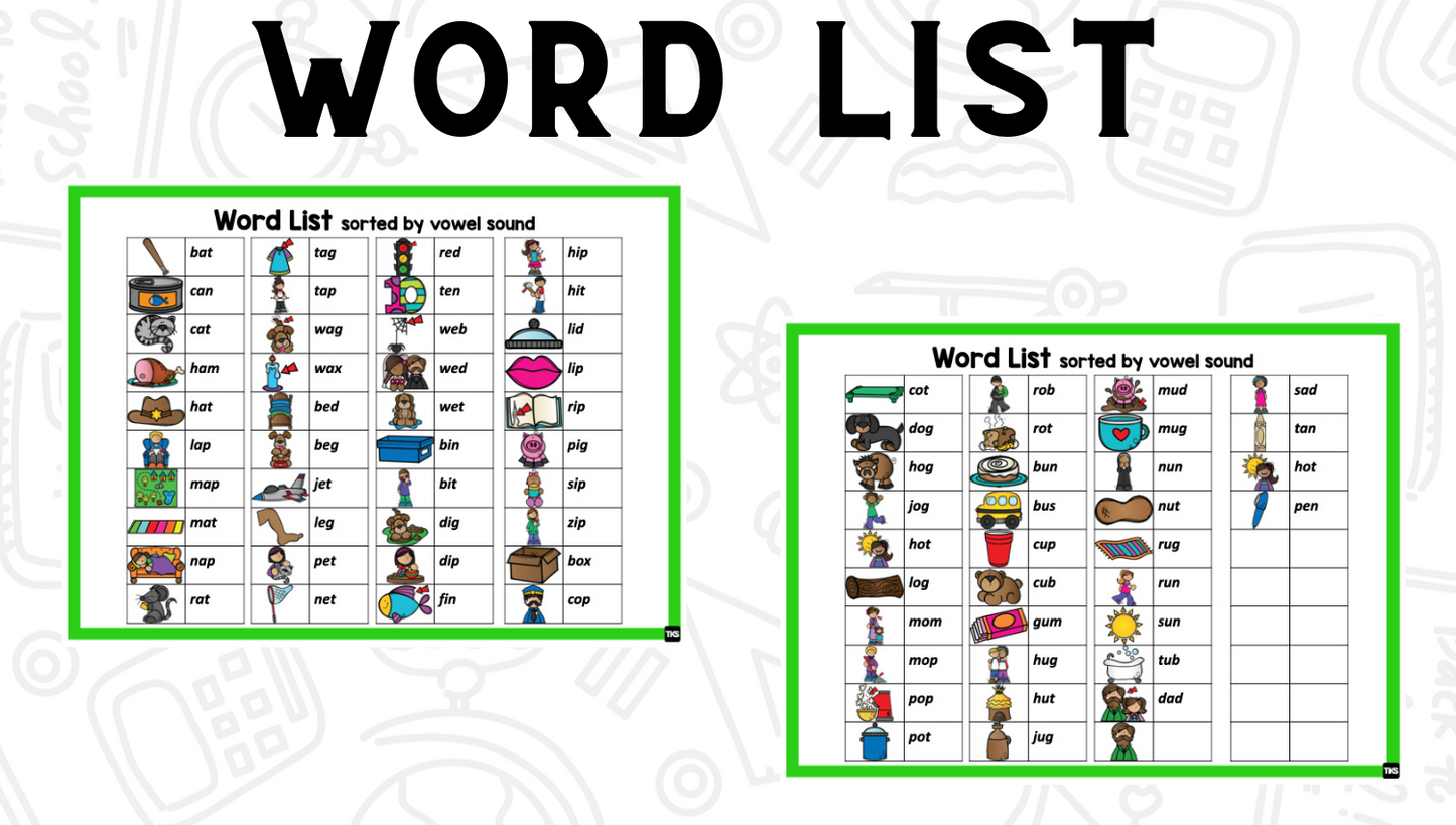 See It! Say It! Spell It! Middle Sounds
