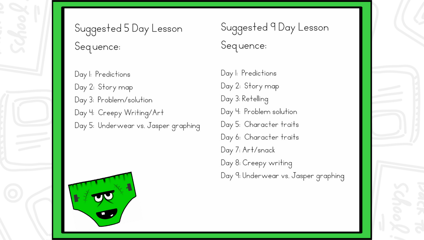 Creepy Pair of Underwear - Creepy Underwear Lesson Plans And Activities