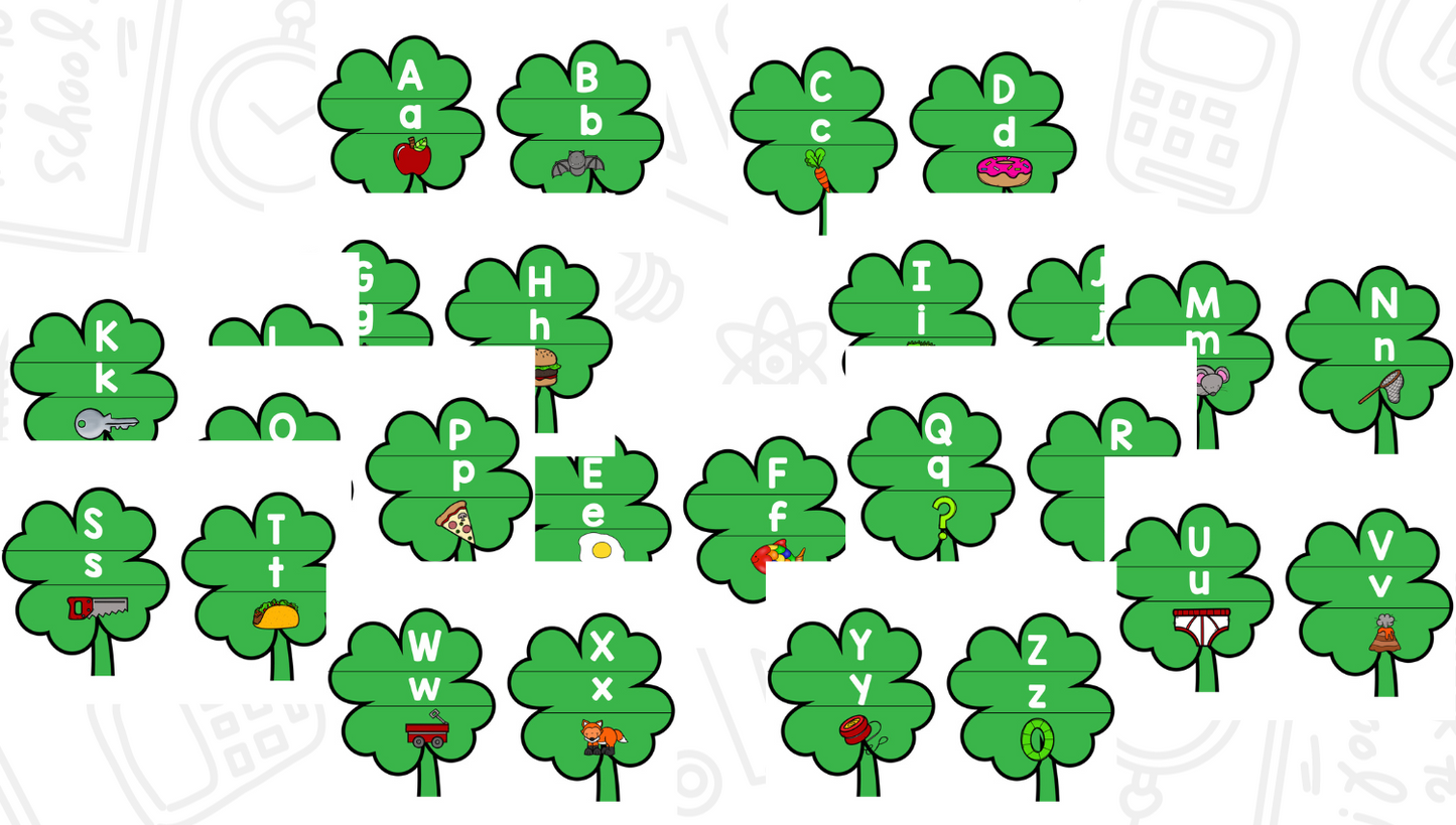 Shamrock Letters & Sounds Puzzles