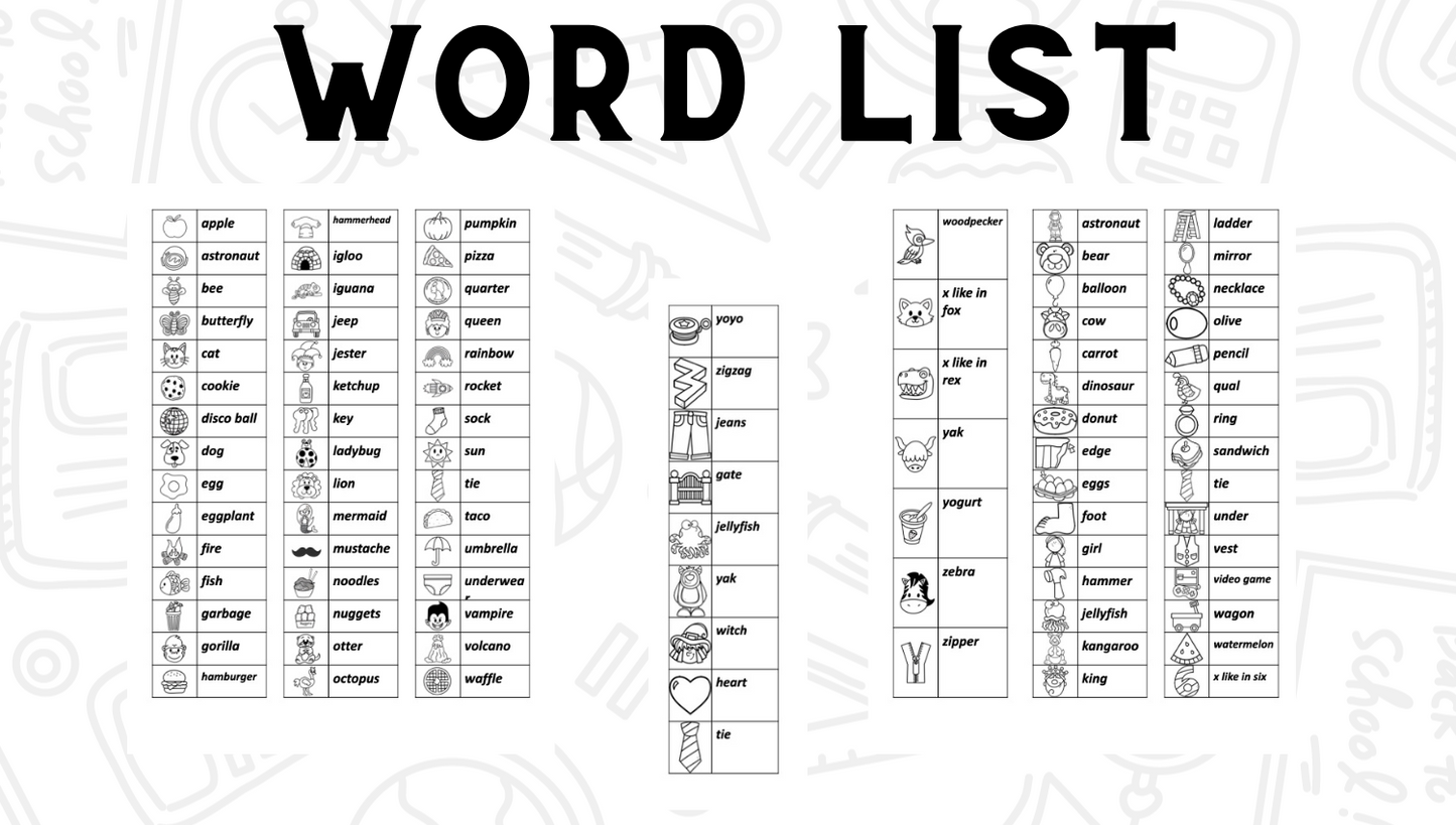See It! Say It! Spell It! Letters & Beginning Sounds Worksheets