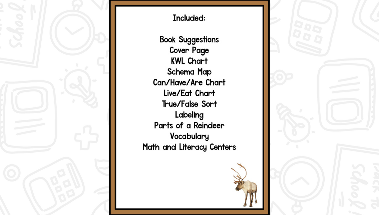 Reindeer: A Research and Writing Project PLUS Centers!
