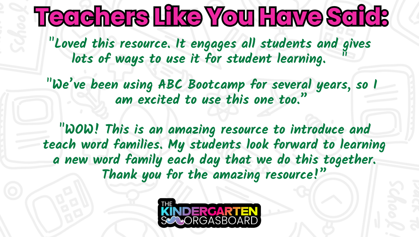 Word Family Bootcamp (Army Theme)