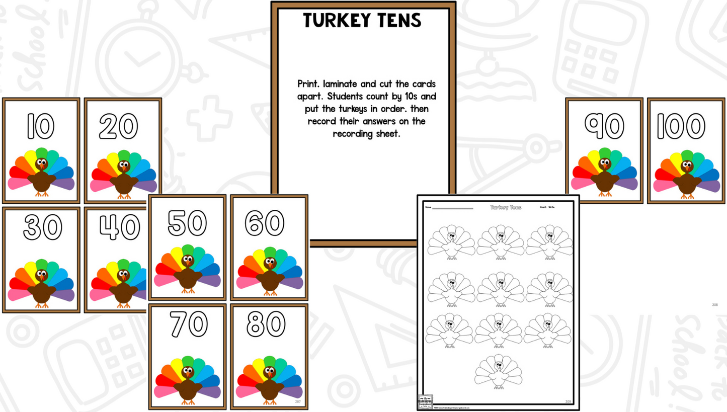 Thanksgiving: A Research and Writing Project PLUS Centers!