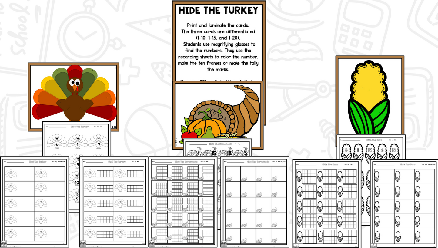 Thanksgiving: A Research and Writing Project PLUS Centers!