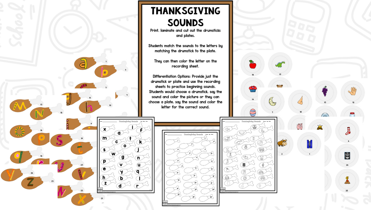 Thanksgiving: A Research and Writing Project PLUS Centers!