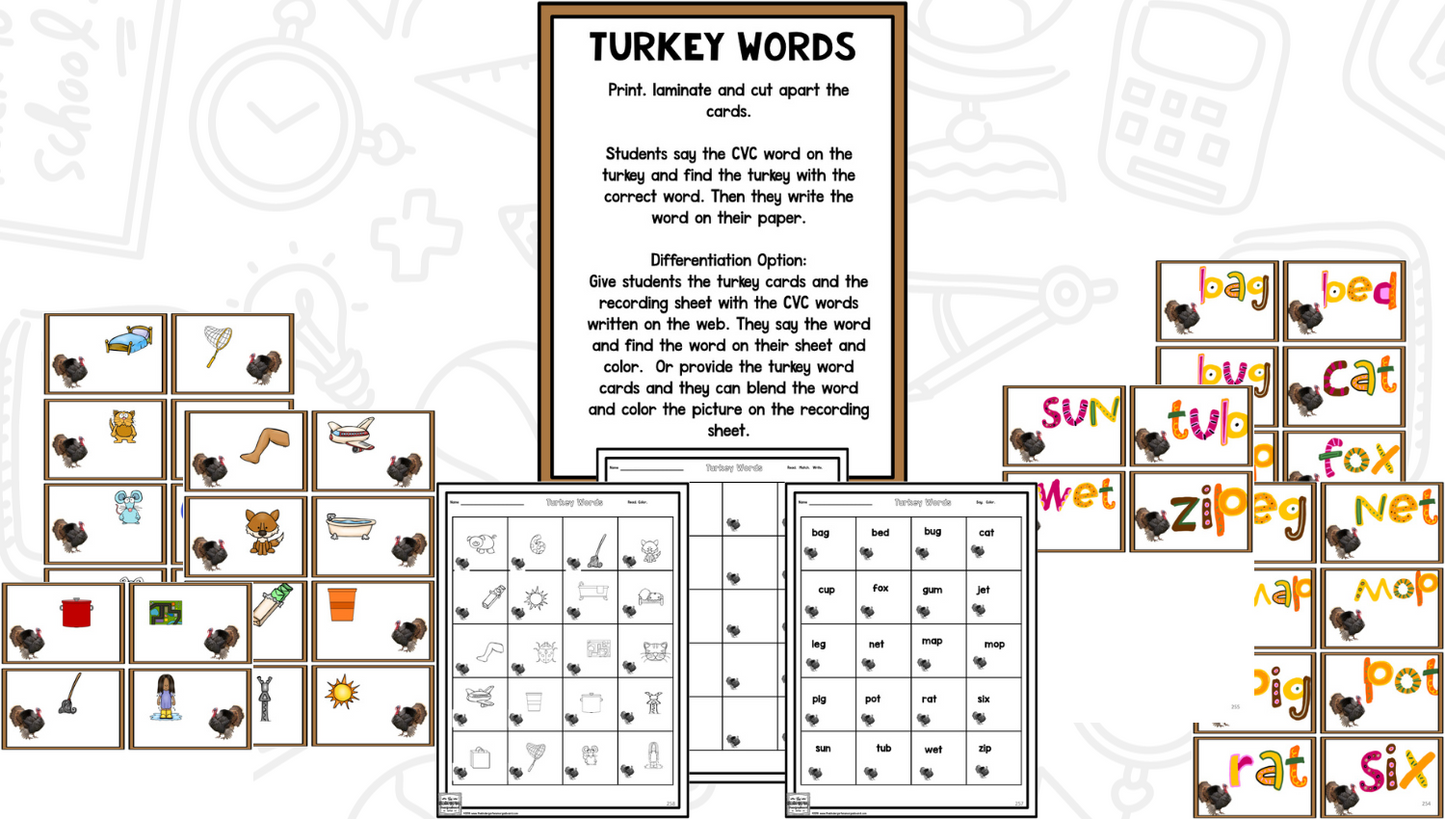 Thanksgiving: A Research and Writing Project PLUS Centers!