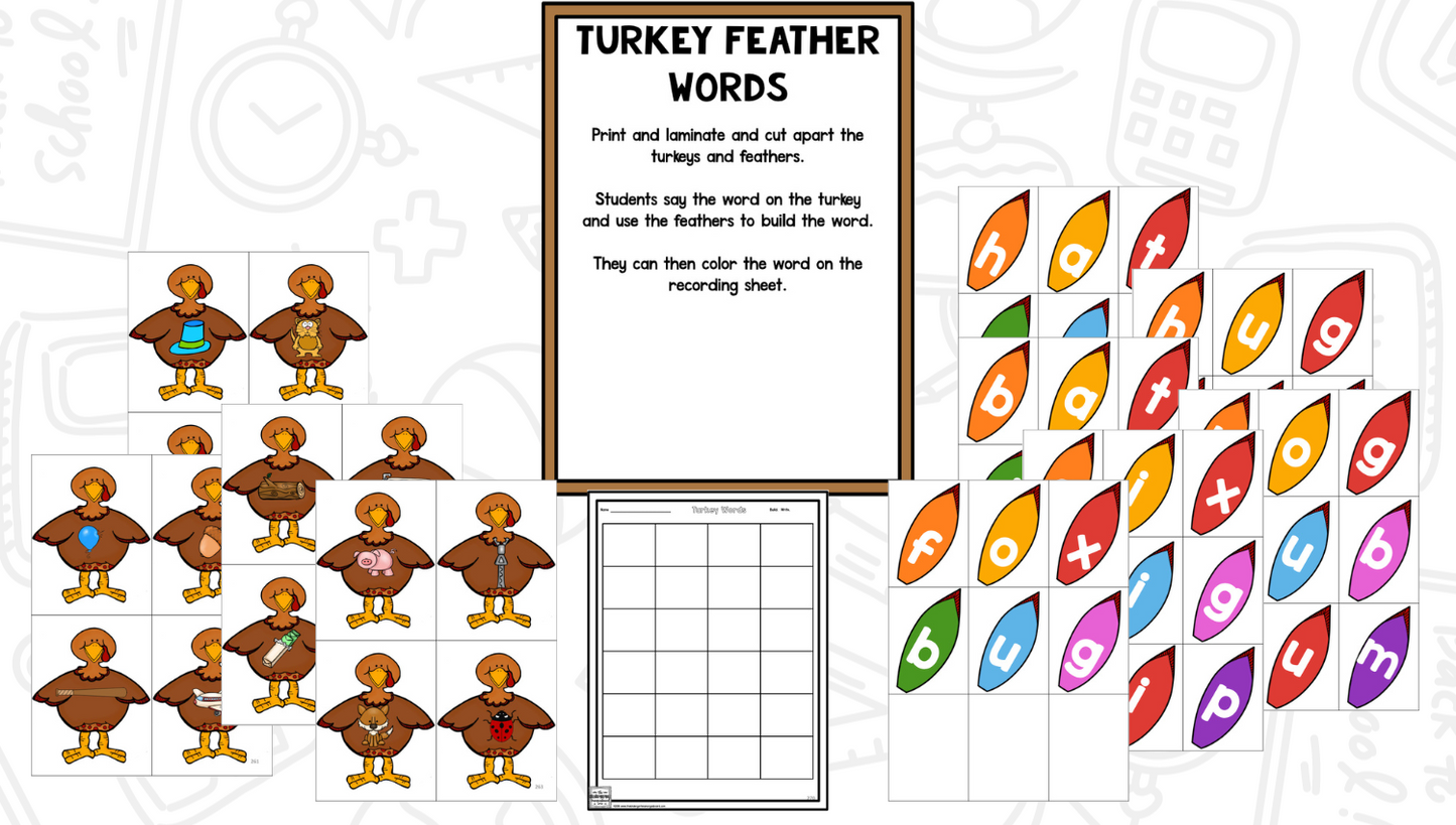 Thanksgiving: A Research and Writing Project PLUS Centers!