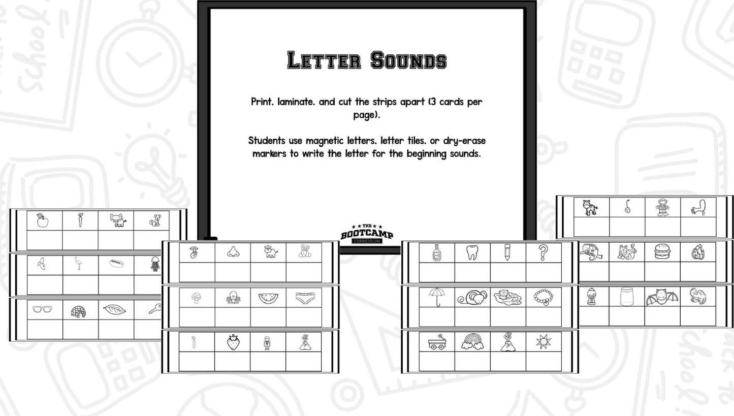 ABC Bootcamp: A 26-Day Introduction to Letters and Sounds (No Theme)