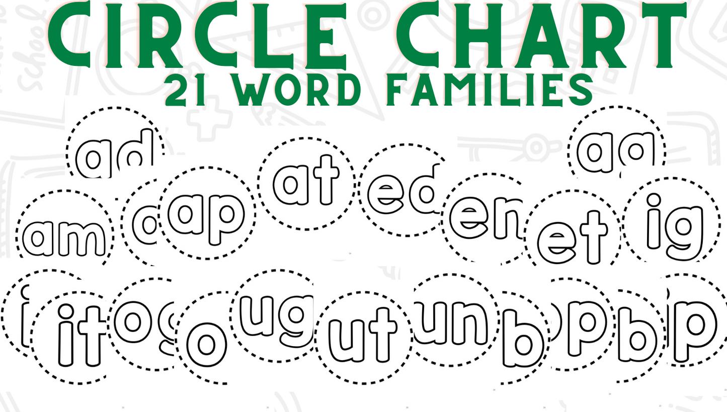Word Family Bootcamp (No Theme)