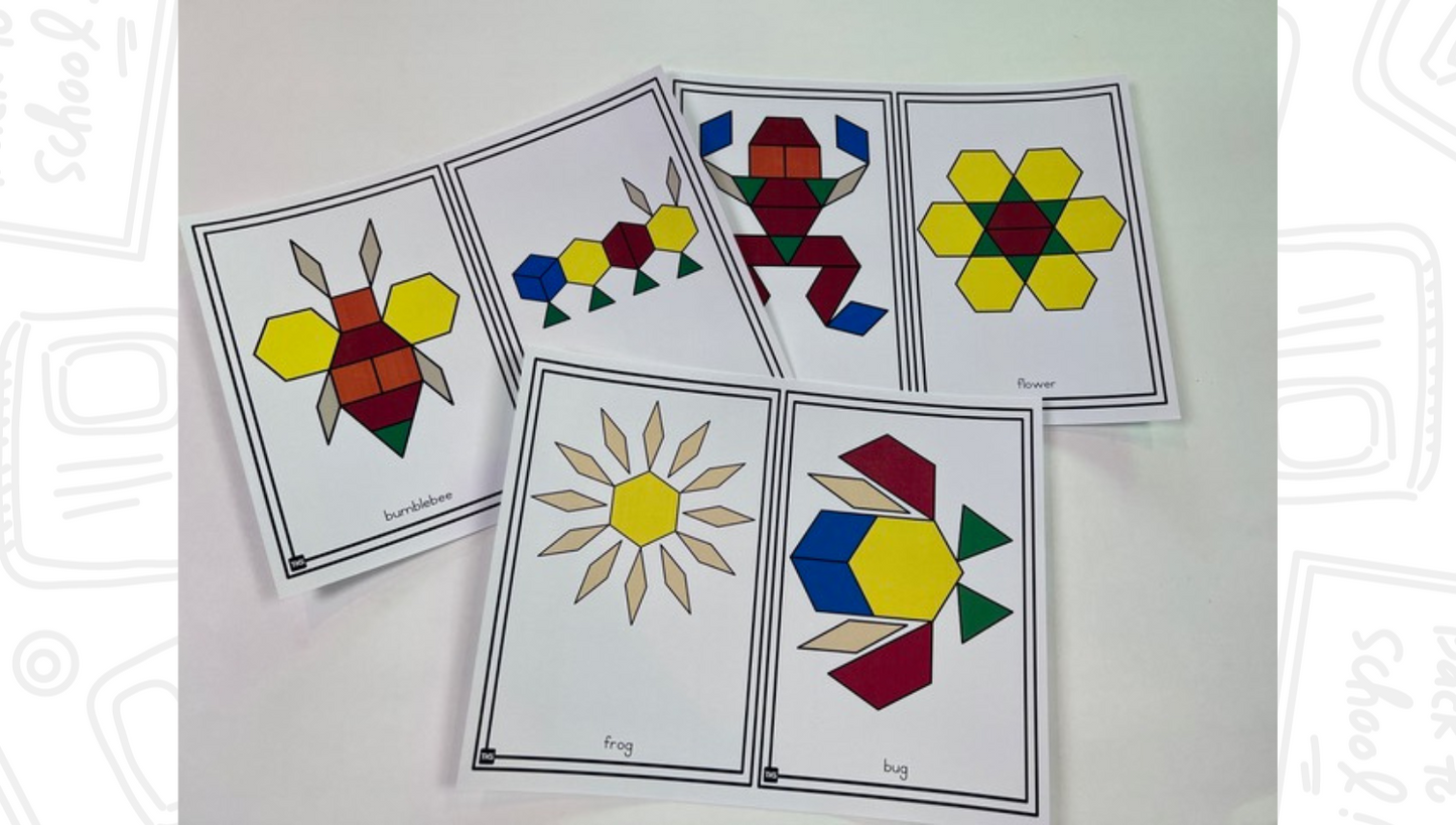 Build It Up! May Pattern Block & Counting Cube Mats