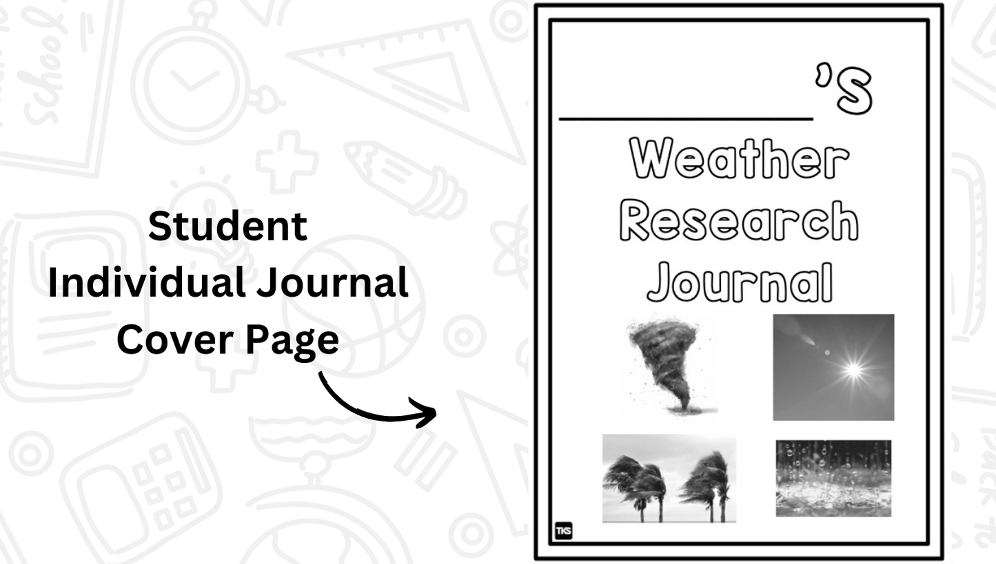Weather: A Research and Writing Project! Science & ELA Activities Including Weather Vocabulary