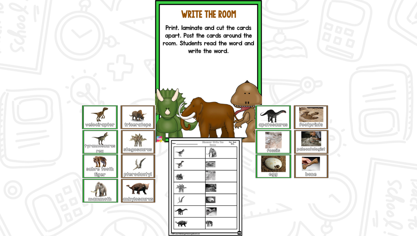 Dinosaurs: A Research and Writing Project PLUS Centers!