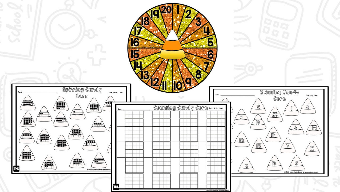 Candy Corn Math Puzzles | Numbers & Counting to 20 Activities