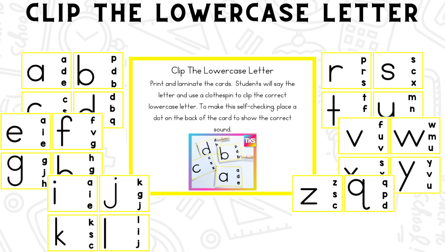 See It! Say It! Spell It! Letters and Beginning Sounds Activities for Kindergarten