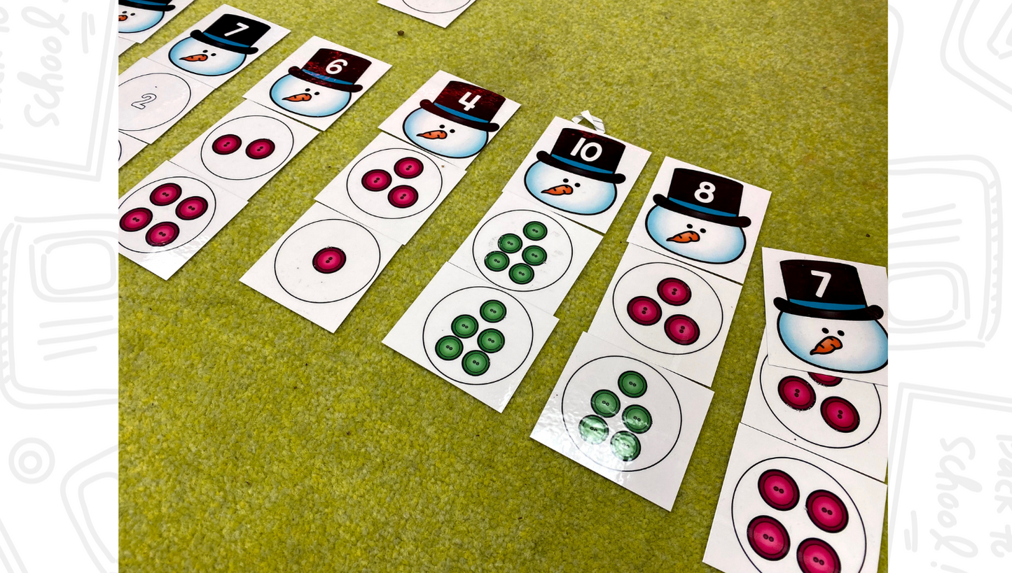 Snowman Math Stack - Add & Subtract