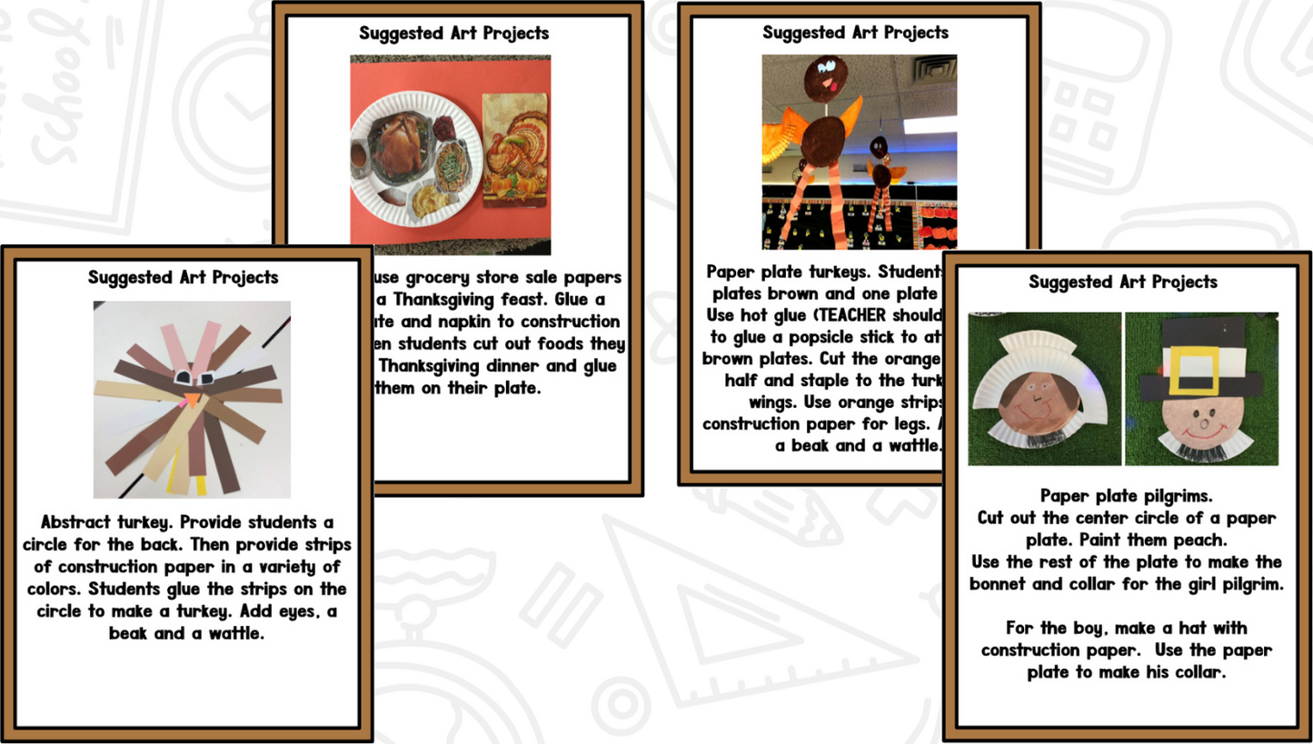 Thanksgiving Activities for Kindergarten & 1st Grade | Social Studies Unit