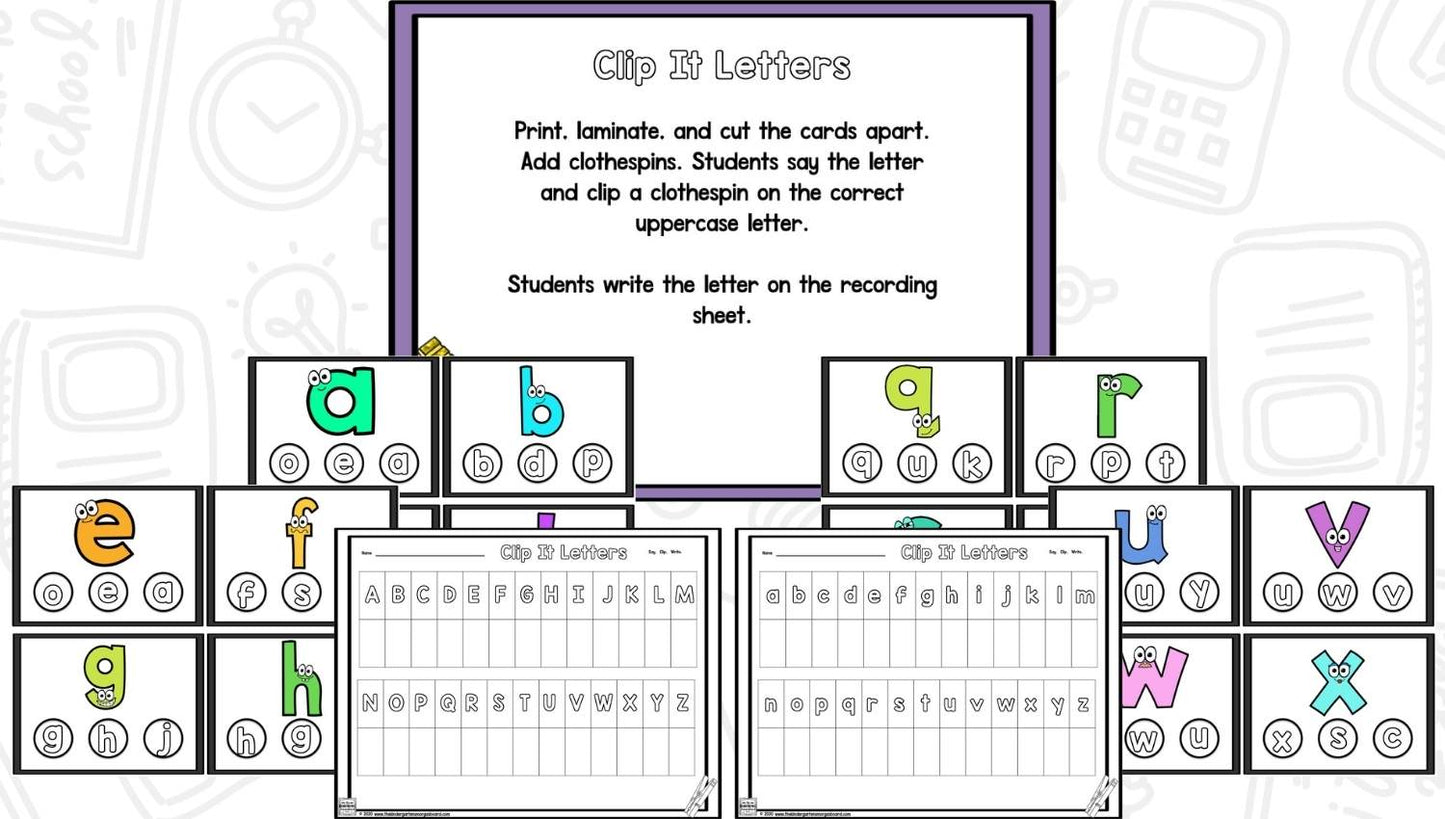 Clip It! Learn It! Math and Literacy Centers