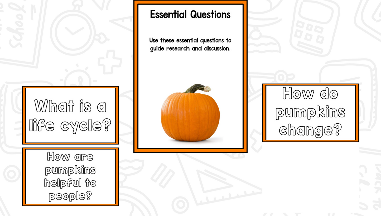 All About Pumpkins: Science And Pumpkin Activities