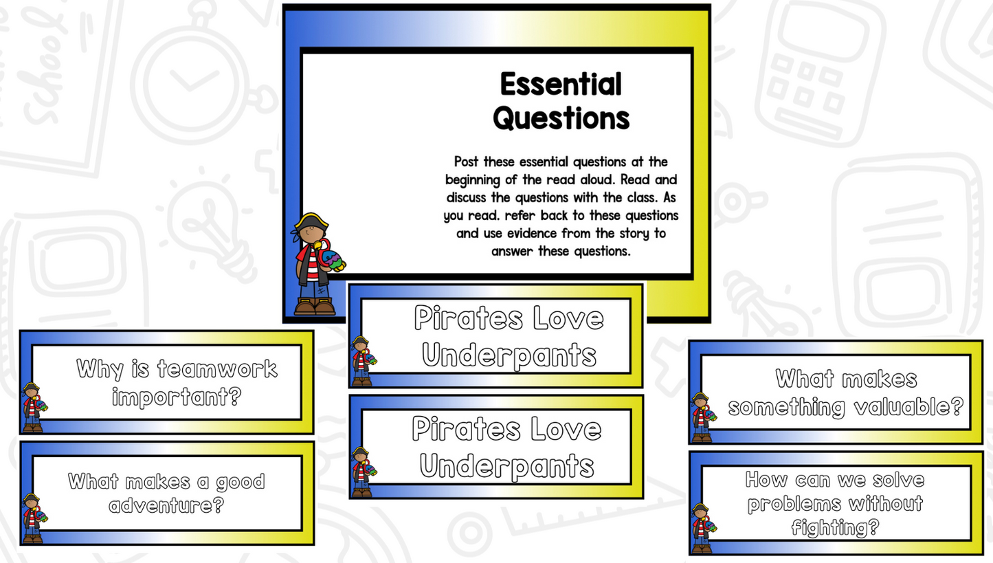 Pirate Activities For Talk Like A Pirate Day And Pirates Love Underpants