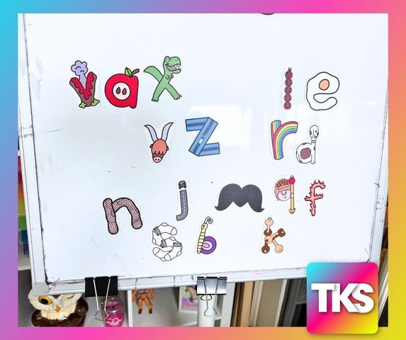 Magnetic CVC Word Activity Freebie