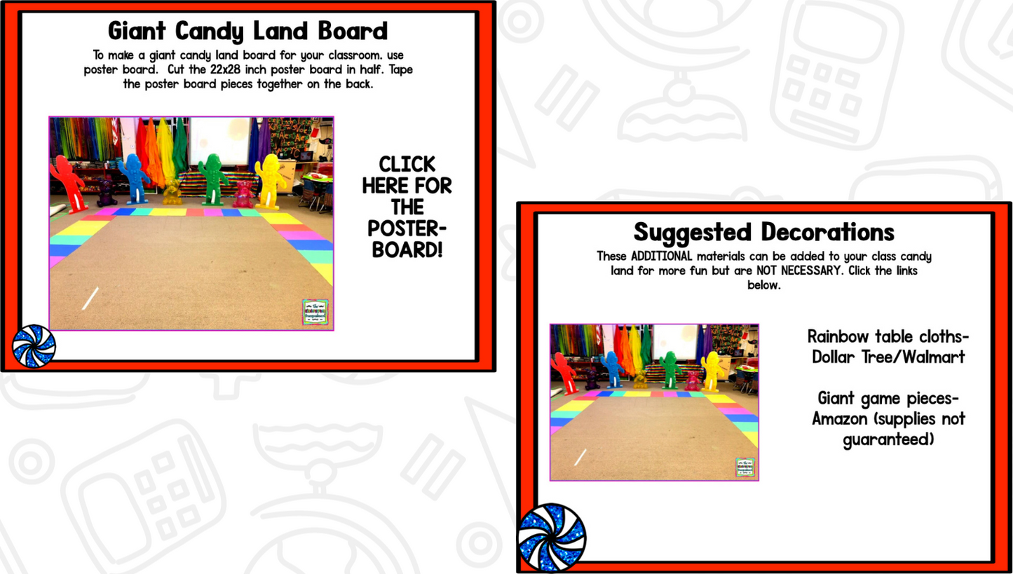Candy Land Math & Literacy Centers