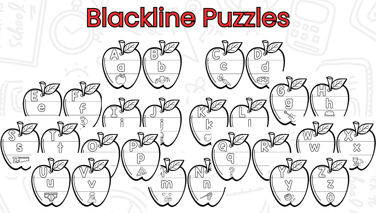 Apples: Apple Letters & Sounds Puzzles & Spinners