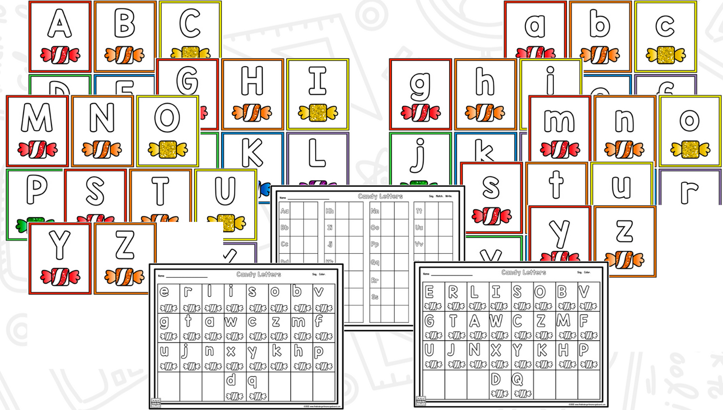Candy Land Math & Literacy Centers