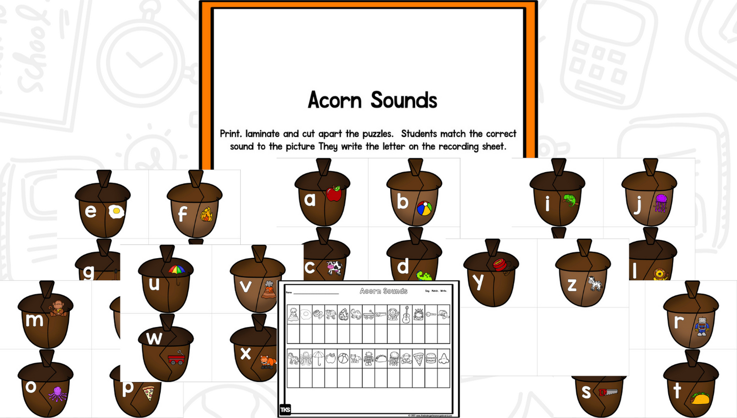 Acorn Learning: Letters, Sounds, Numbers, and Counting
