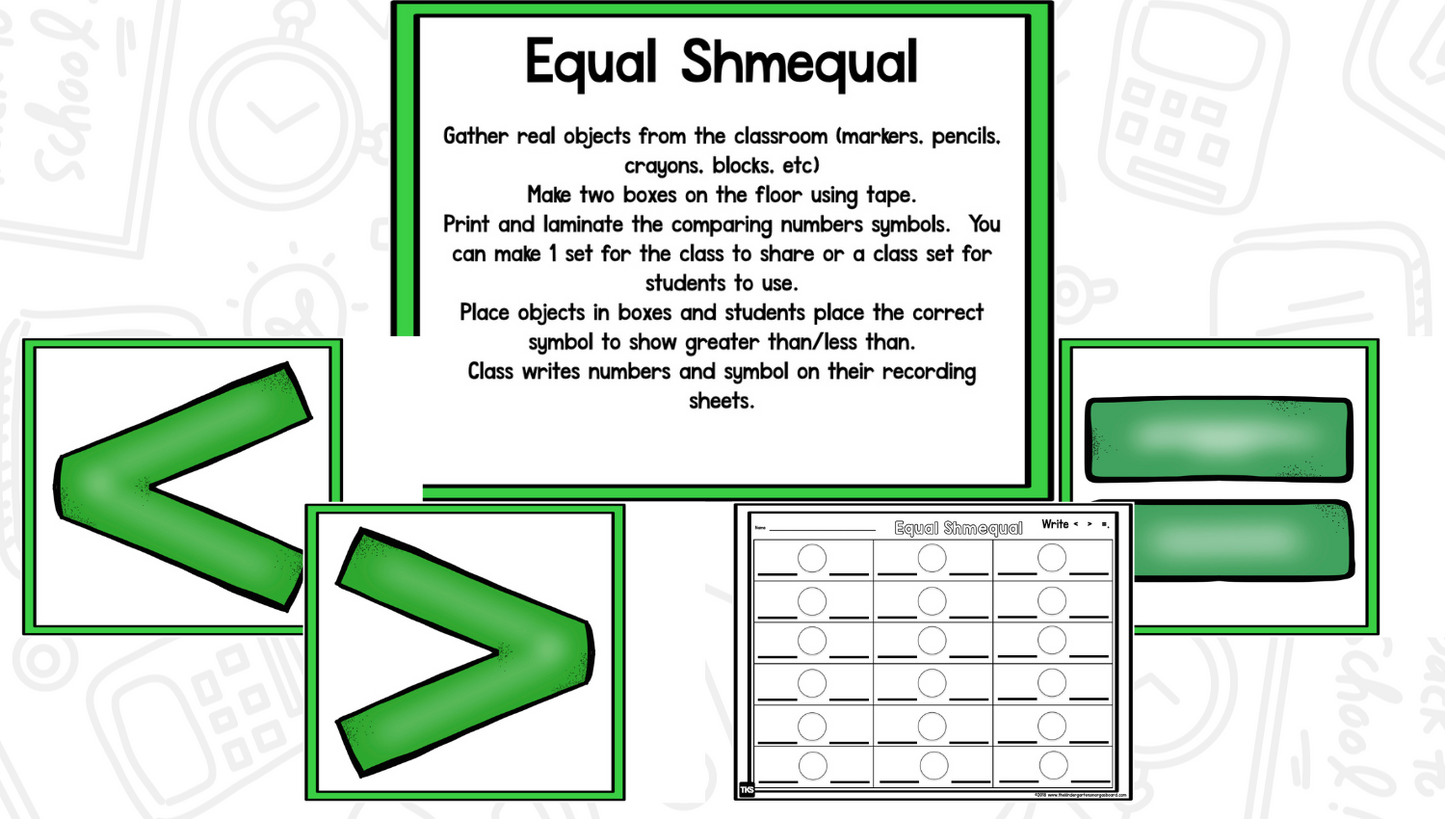 Comparing Numbers Worksheets And Activities (Greater Than/Less Than)