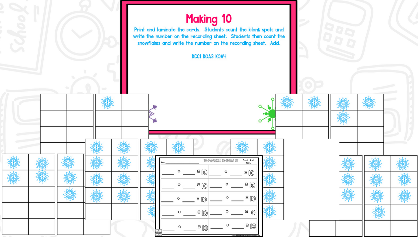 Snow! A Winter Math and Literacy Unit