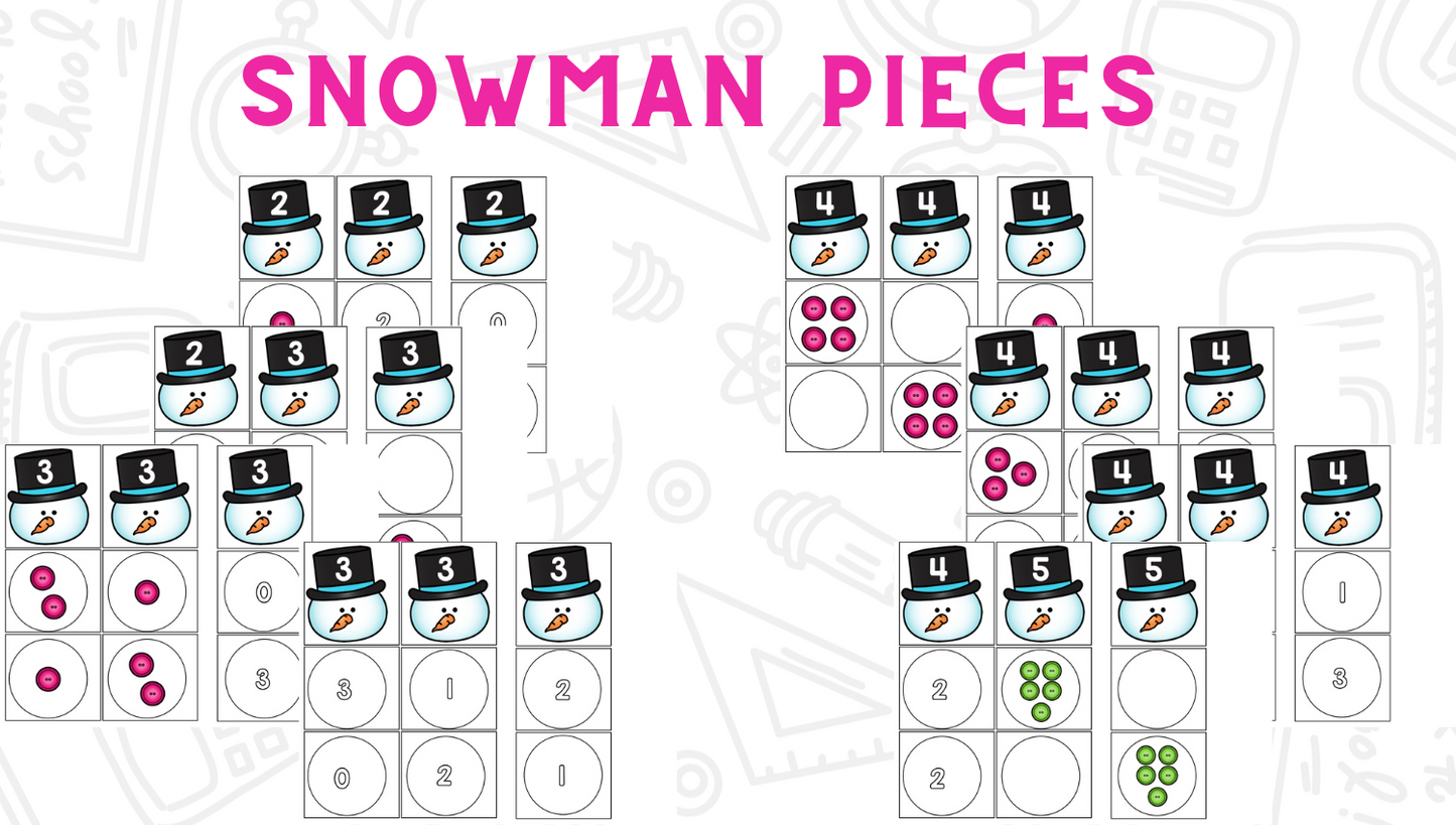 Snowman Math Stack - Add & Subtract