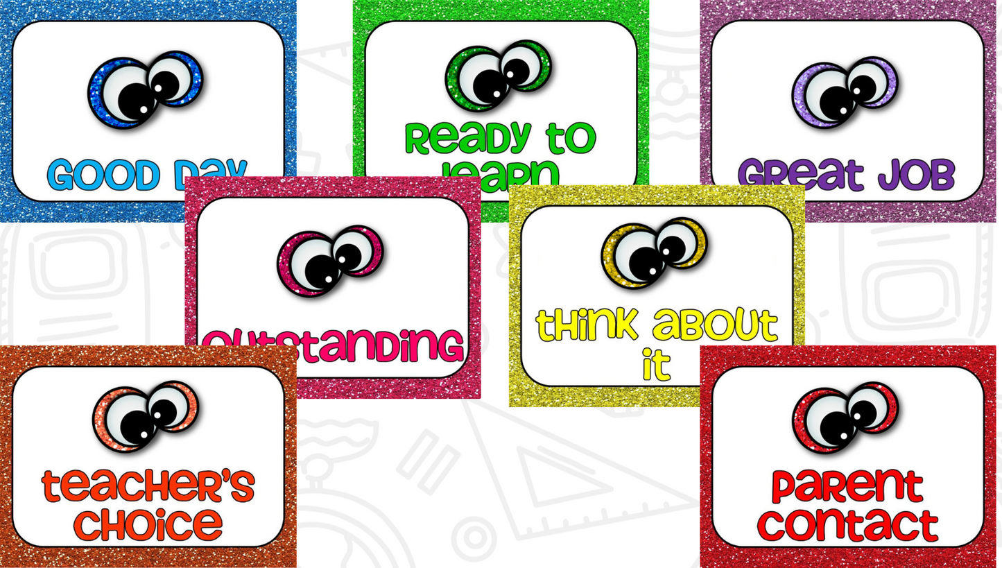 Behavior Calendar and Clip Chart (Monster Theme)