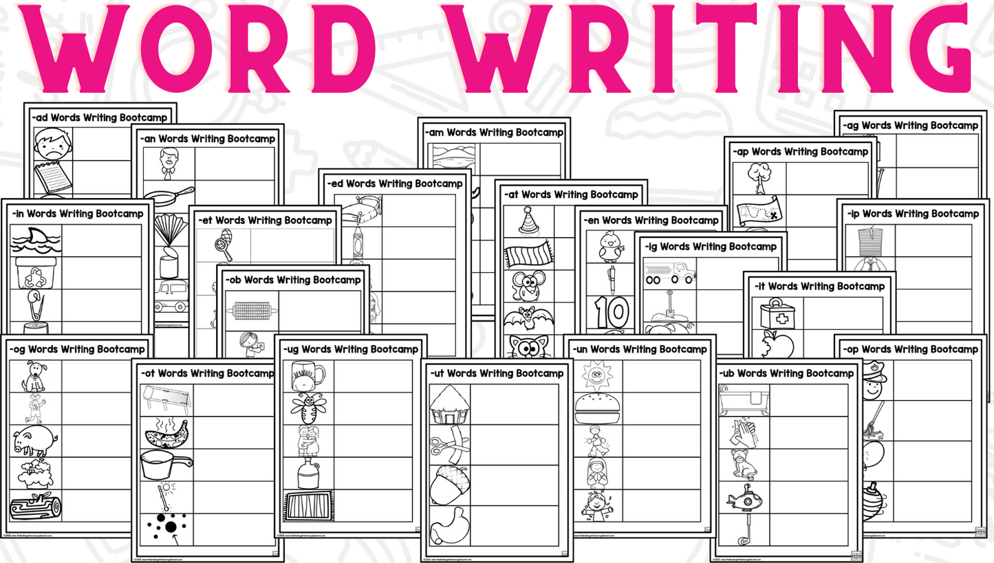 Word Family Bootcamp (Monster Theme)