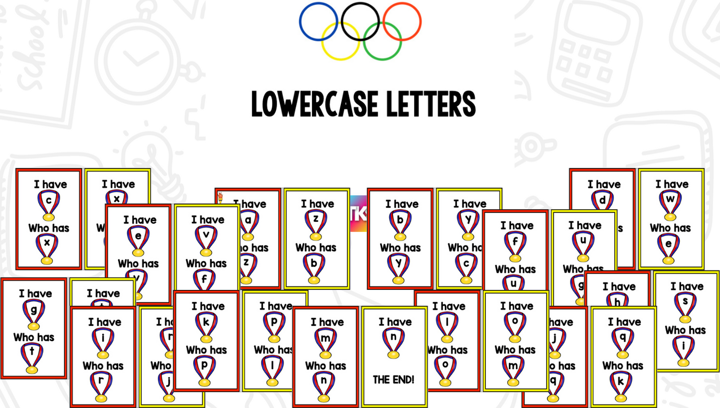 Olympic-Themed I Have, Who Has? Games