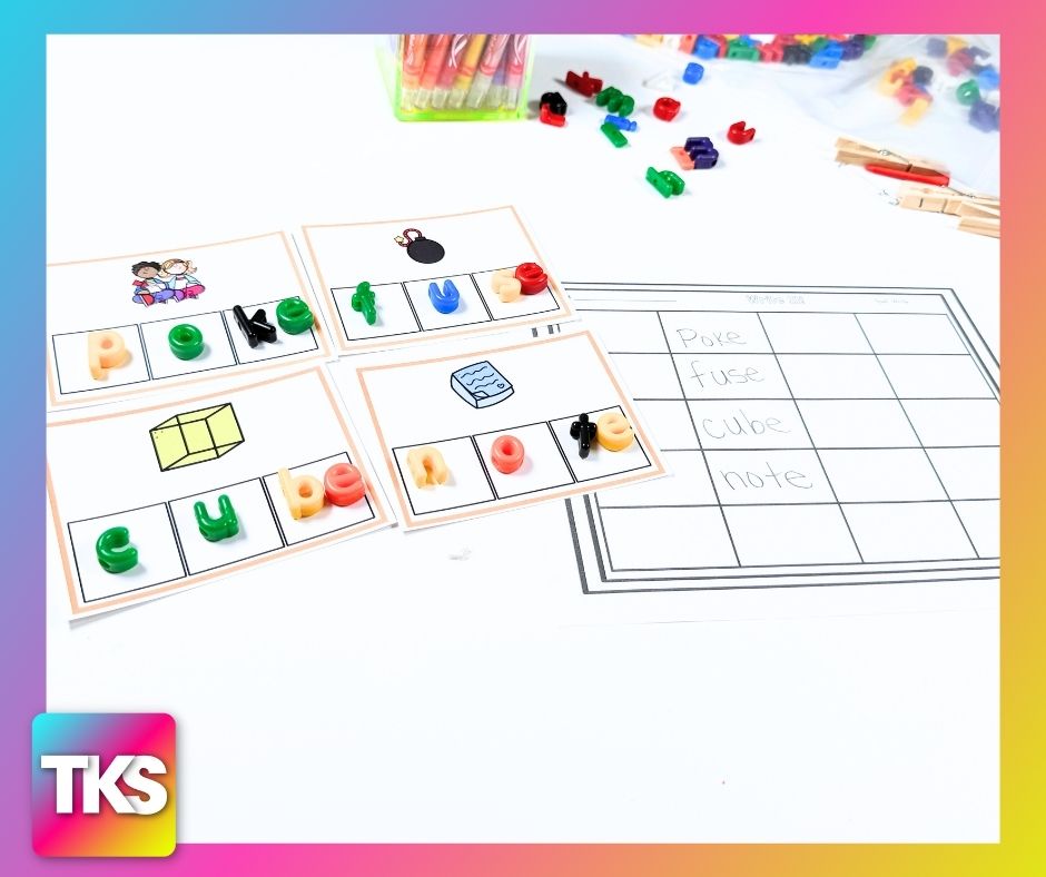 See It! Say it! Spell It! CVCE Words Phonics & Phonemic Awareness Activities