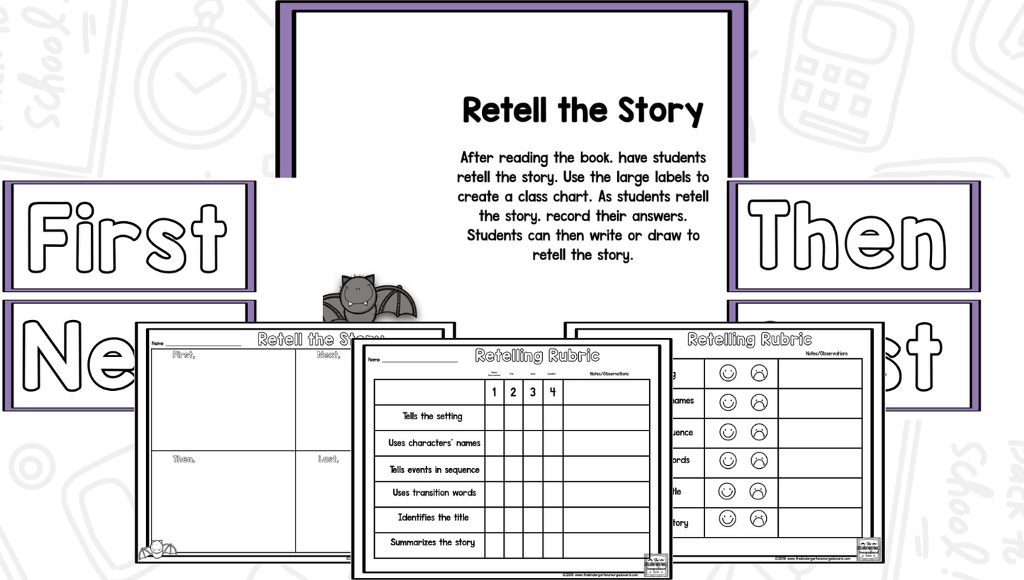 Bats and Fall Reading Comprehension | October Literacy Lessons for There Was an Old Lady Who Swallowed A Bat