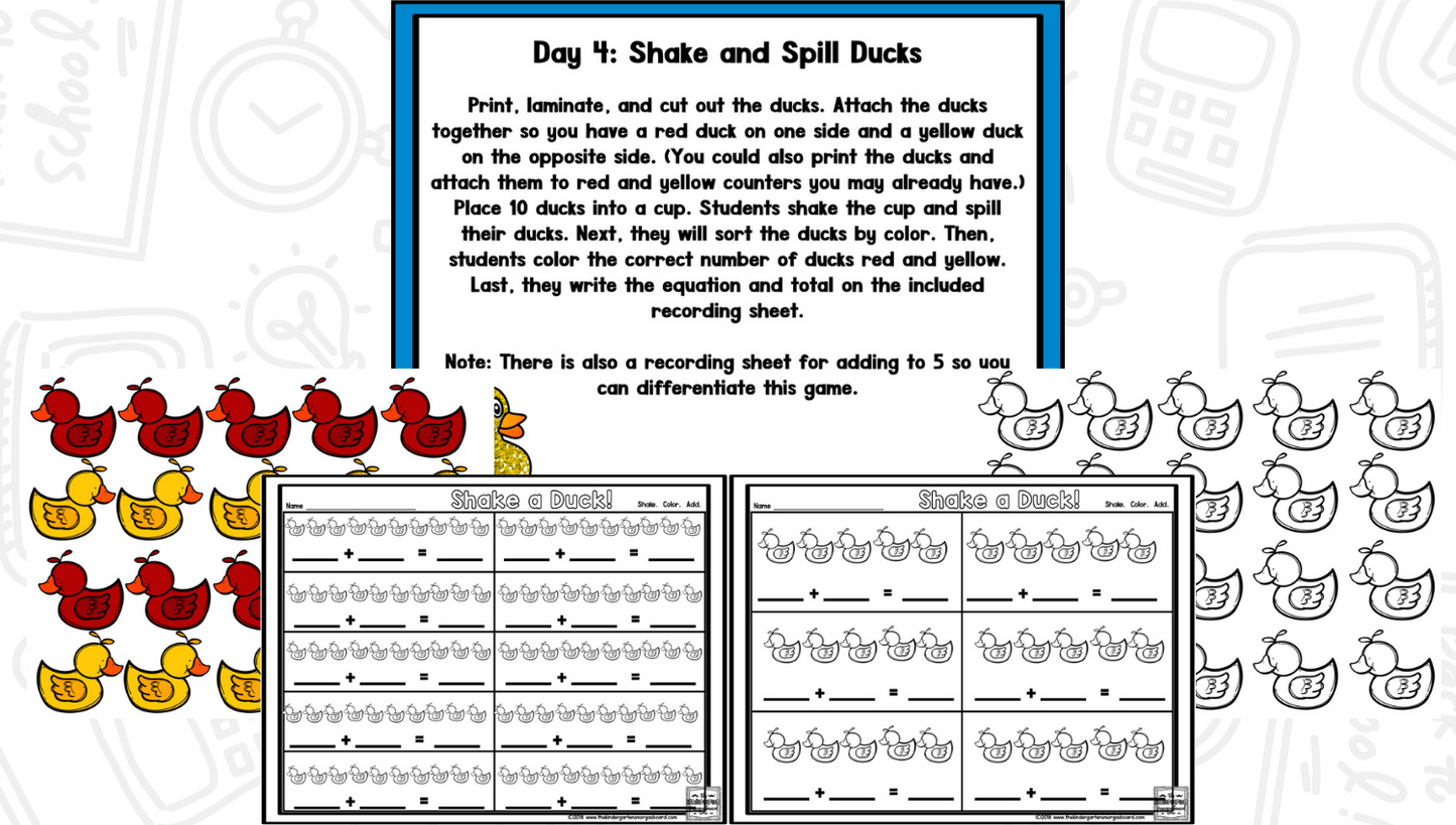 Math It Up! Ducks In The Pond