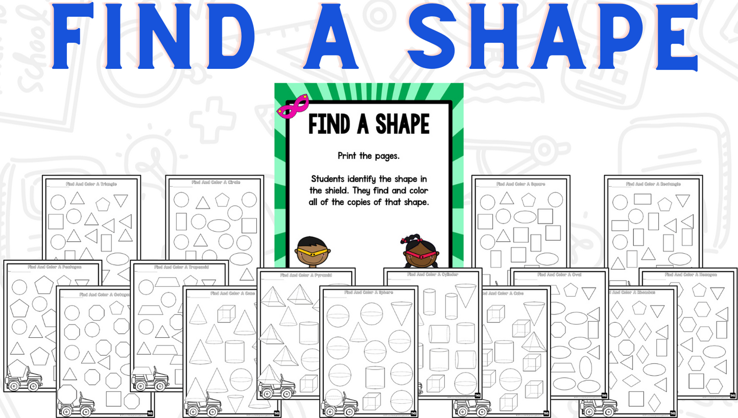 Shapes Bootcamp: A 2D and 3D Shapes Unit (Superhero Theme)