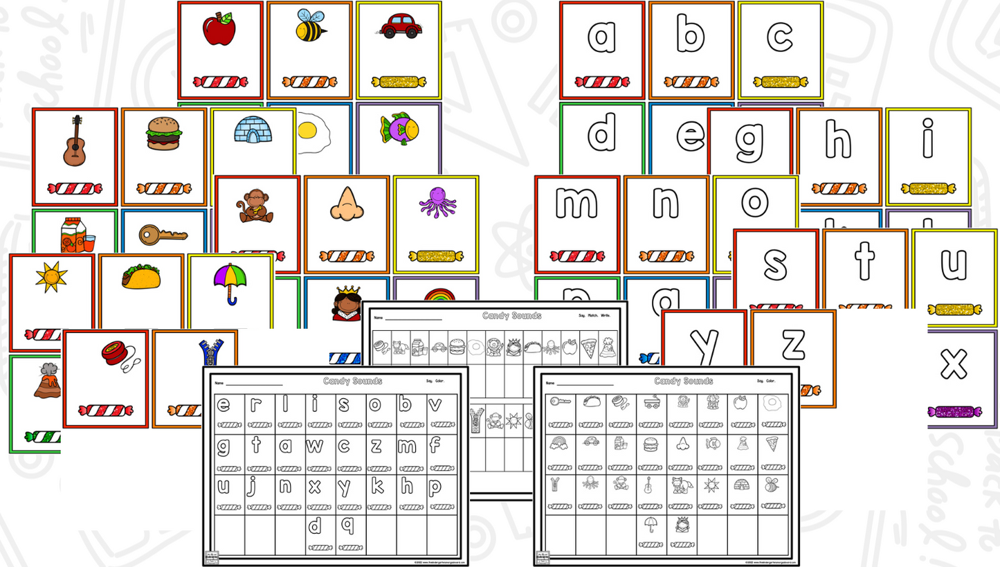 Candy Land Math & Literacy Centers