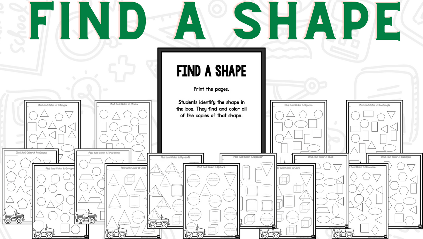 Shapes Bootcamp: A 2D and 3D Shapes Unit (No Theme)