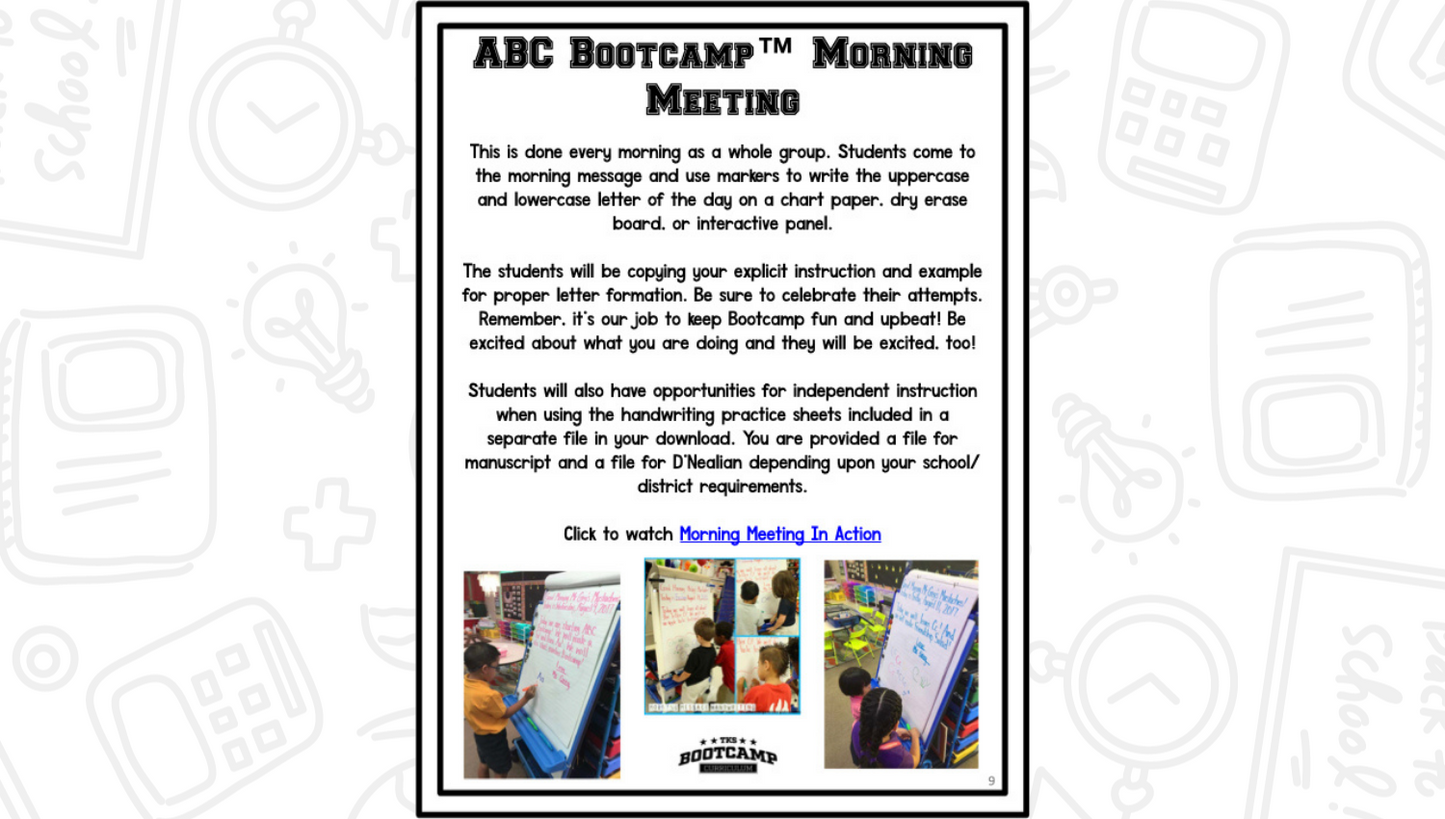 ABC Bootcamp®: A 26-Day Introduction to Letters and Sounds (Superhero Theme)
