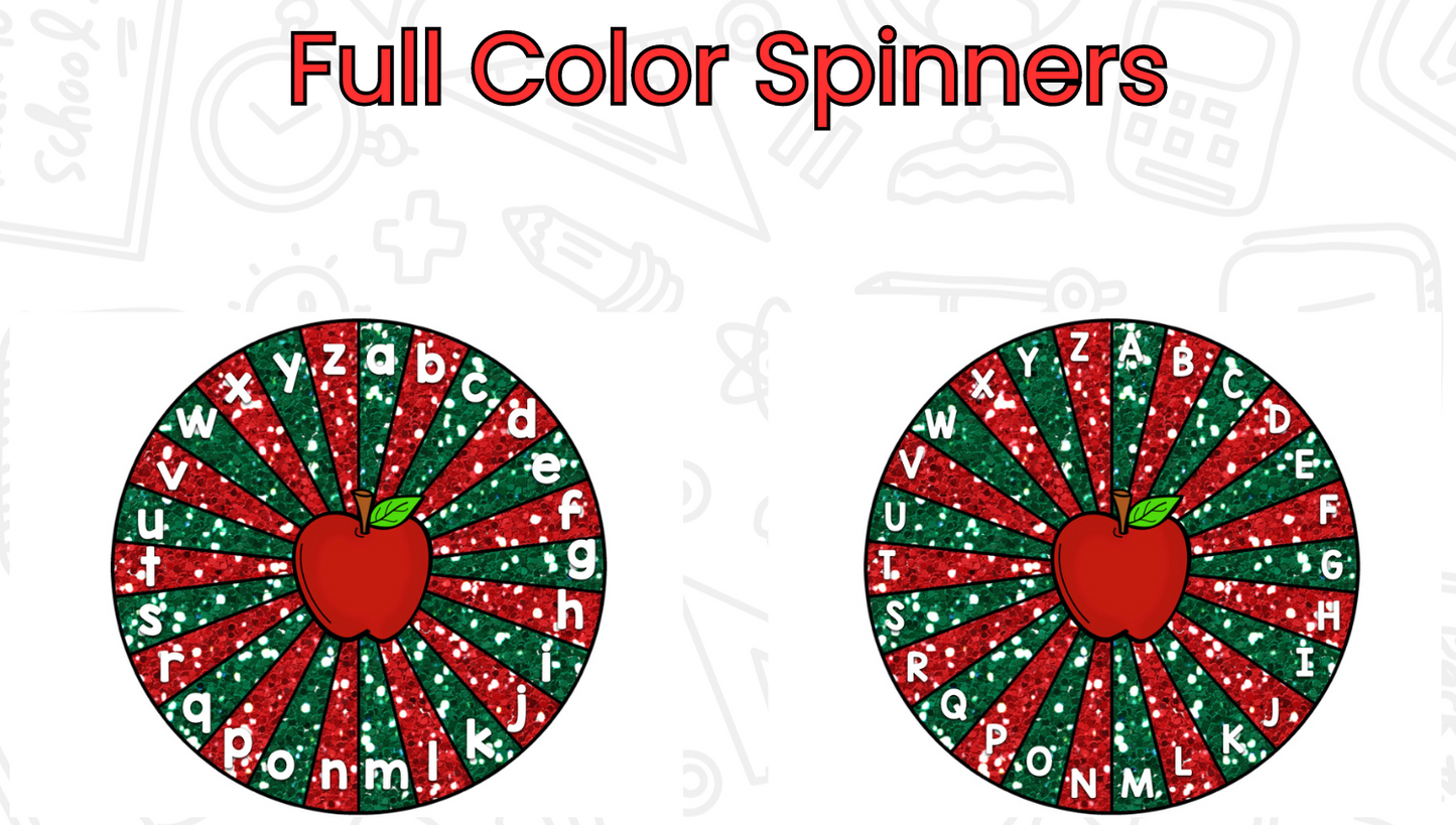 Apples: Apple Letters & Sounds Puzzles & Spinners