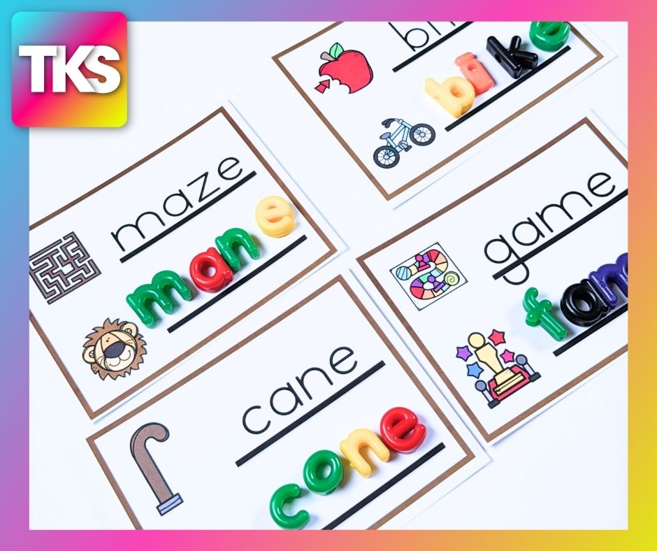 See It! Say it! Spell It! CVCE Words Phonics & Phonemic Awareness Activities