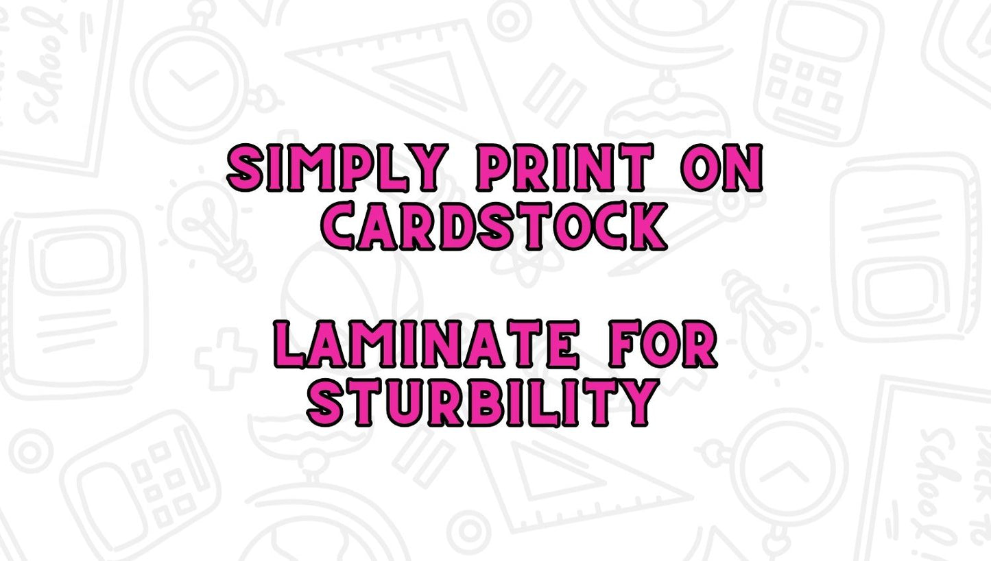 Large CVC-E Word Picture Cards