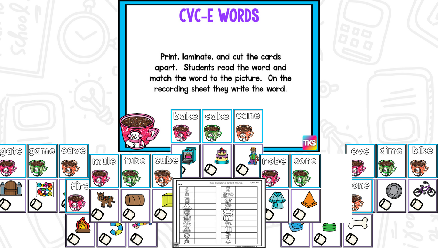 Hot Chocolate Literacy Centers